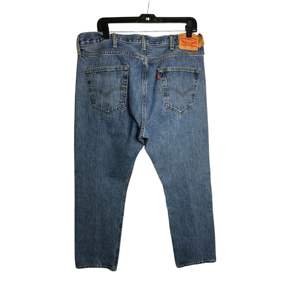 Levi Strauss 501 Mens Jeans Blue‎ Button Fly Straight Leg Waist 38 Inseam 30